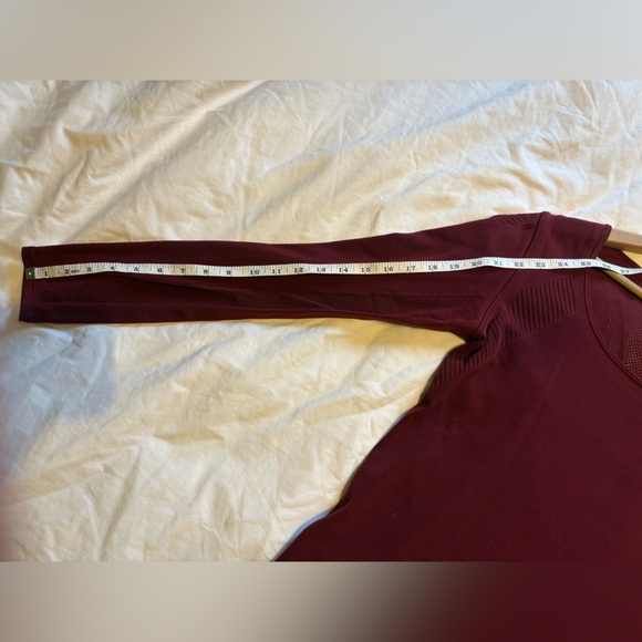 Lululemon Athletica Reveal Long Sleeve Top - Deep Rouge - Picture 7 of 7